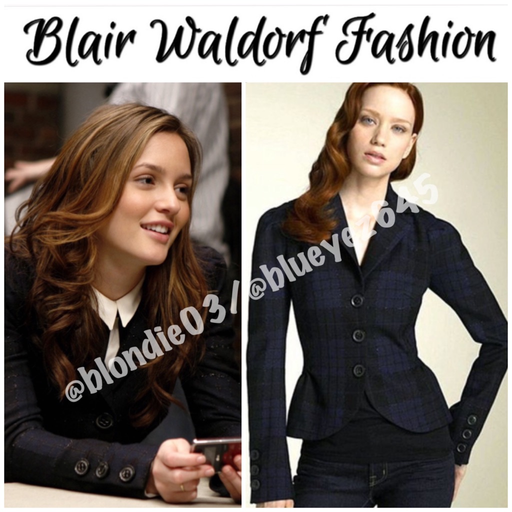 Diane Von Furstenberg Bette Plaid Glitter Blazer 2